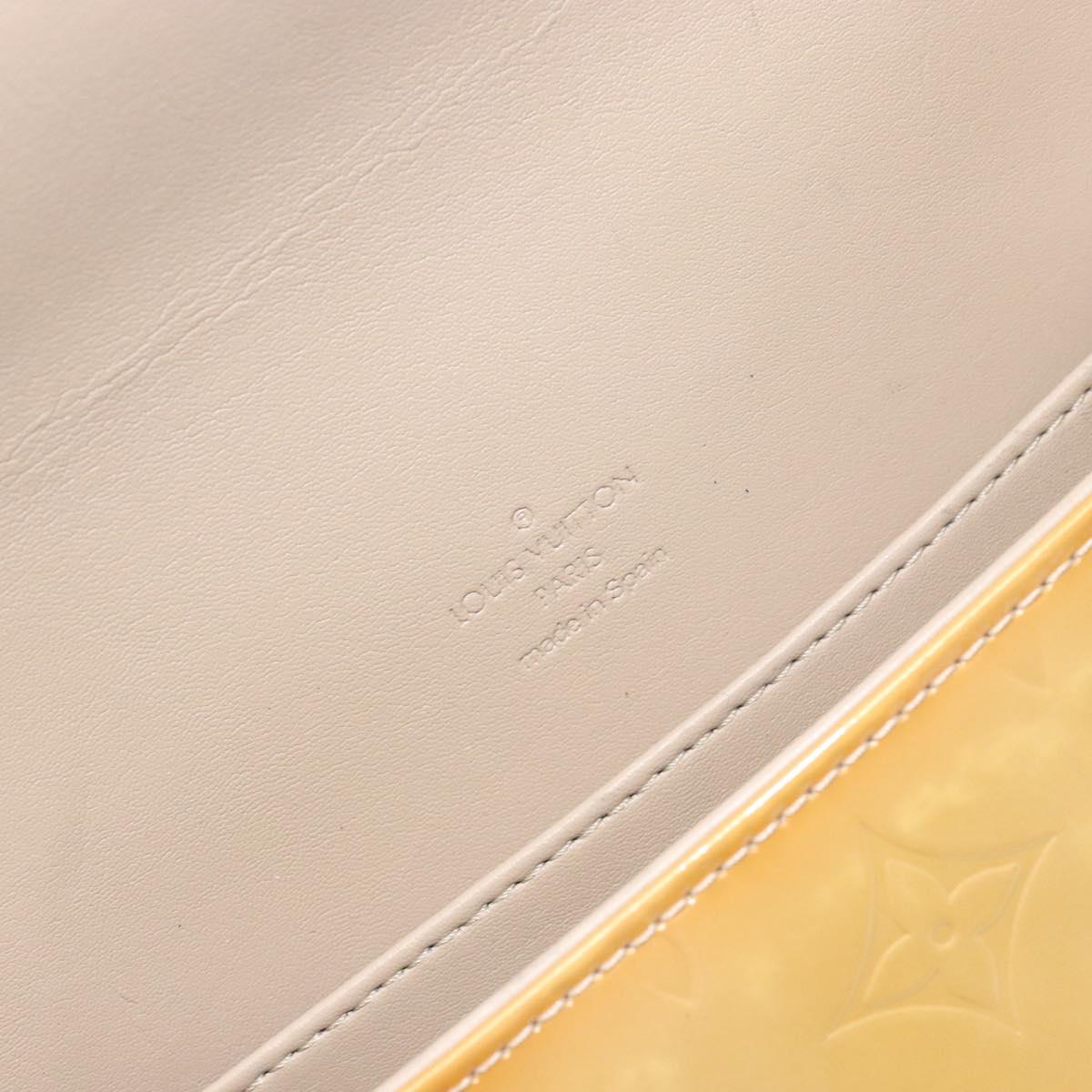 LOUIS VUITTON Monogram Vernis Thompson Street Bag Beige M91301 LV Auth 140954