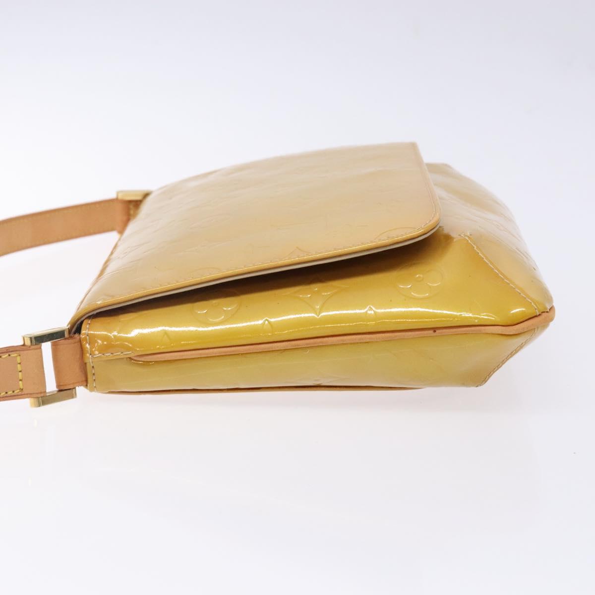 LOUIS VUITTON Monogram Vernis Thompson Street Bag Beige M91301 LV Auth 140954