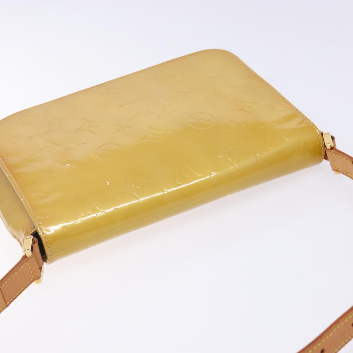 LOUIS VUITTON Monogram Vernis Thompson Street Bag Beige M91301 LV Auth 140954