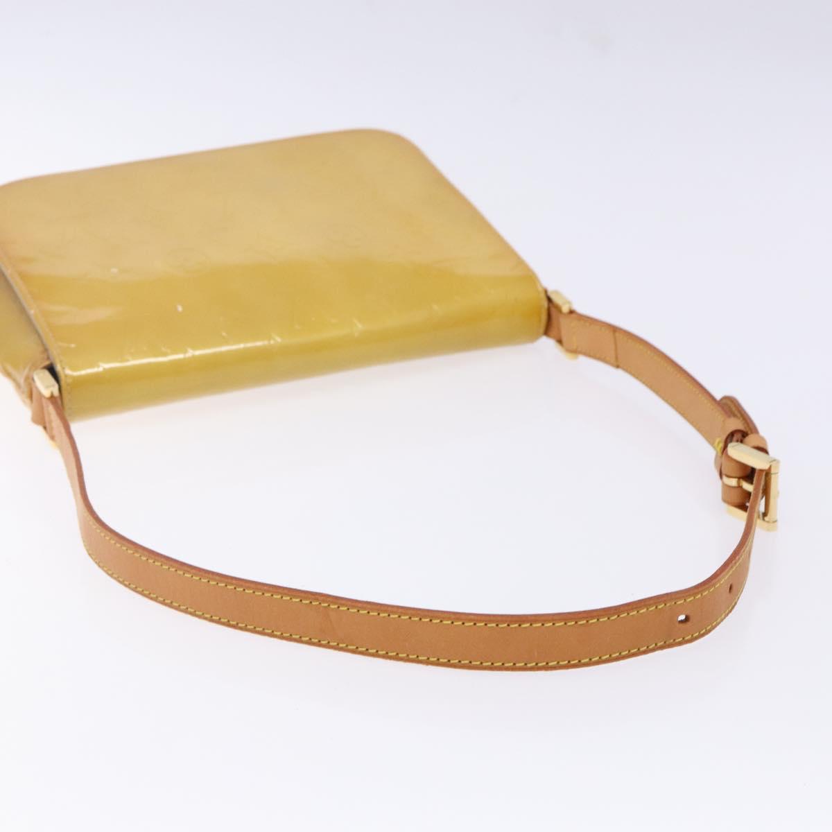 LOUIS VUITTON Monogram Vernis Thompson Street Bag Beige M91301 LV Auth 140954