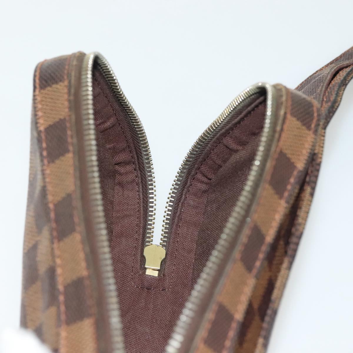 LOUIS VUITTON Damier Ebene Geronimos Shoulder Bag N51994 LV Auth 140974