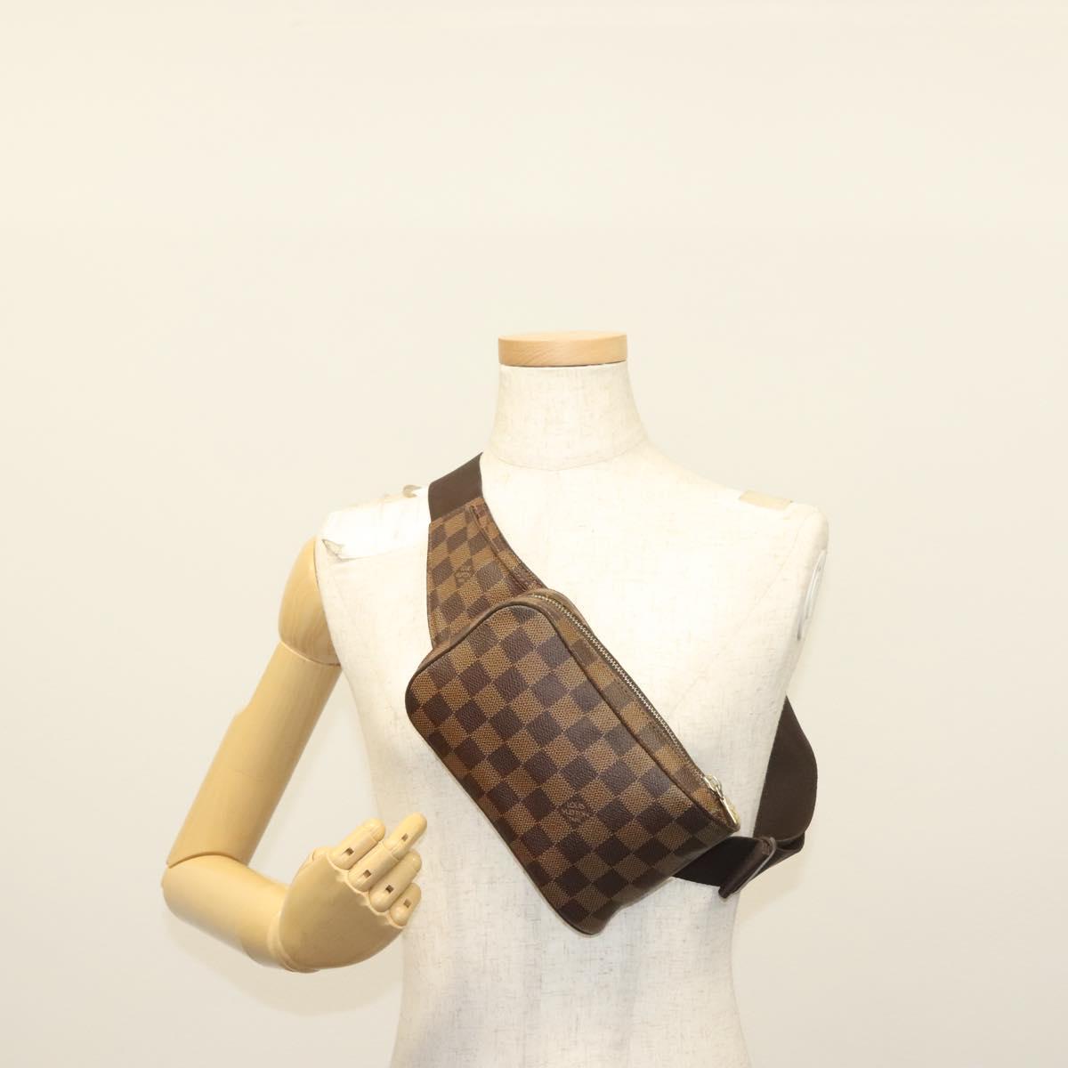 LOUIS VUITTON Damier Ebene Geronimos Shoulder Bag N51994 LV Auth 140974