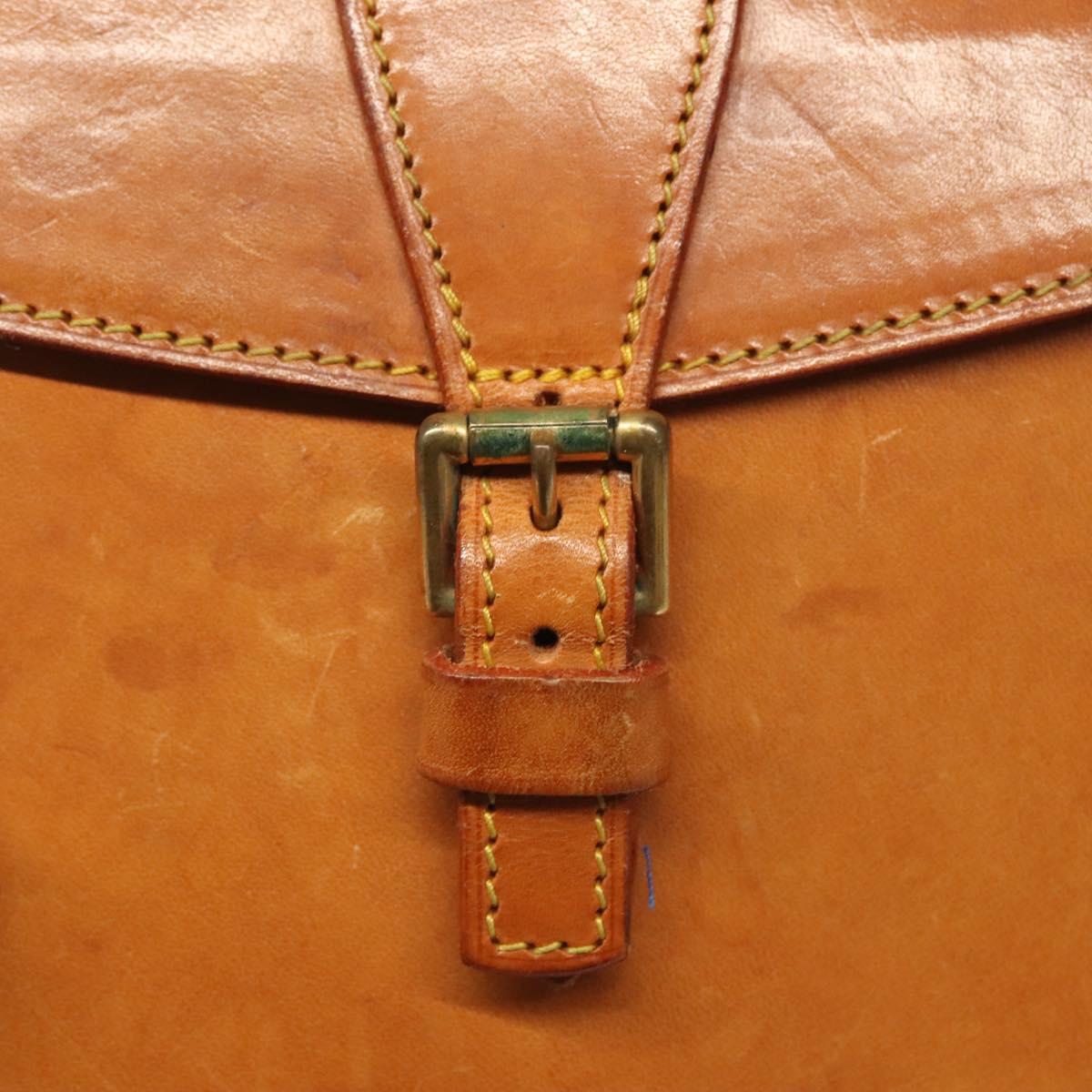 LOUIS VUITTON Nomad leather Jeune Fille PM Shoulder Bag Beige LV Auth 140977