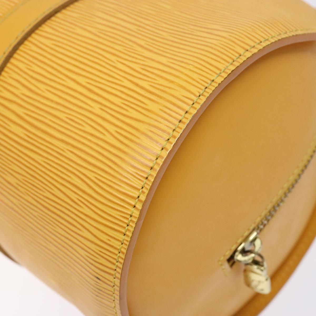 LOUIS VUITTON Epi Soufflot Hand Bag Yellow M52229 LV Auth 140979