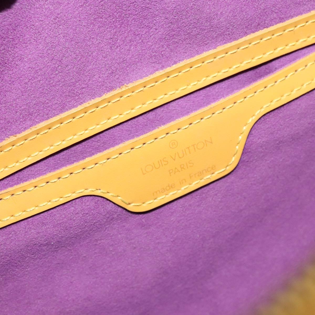 LOUIS VUITTON Epi Soufflot Hand Bag Yellow M52229 LV Auth 140979