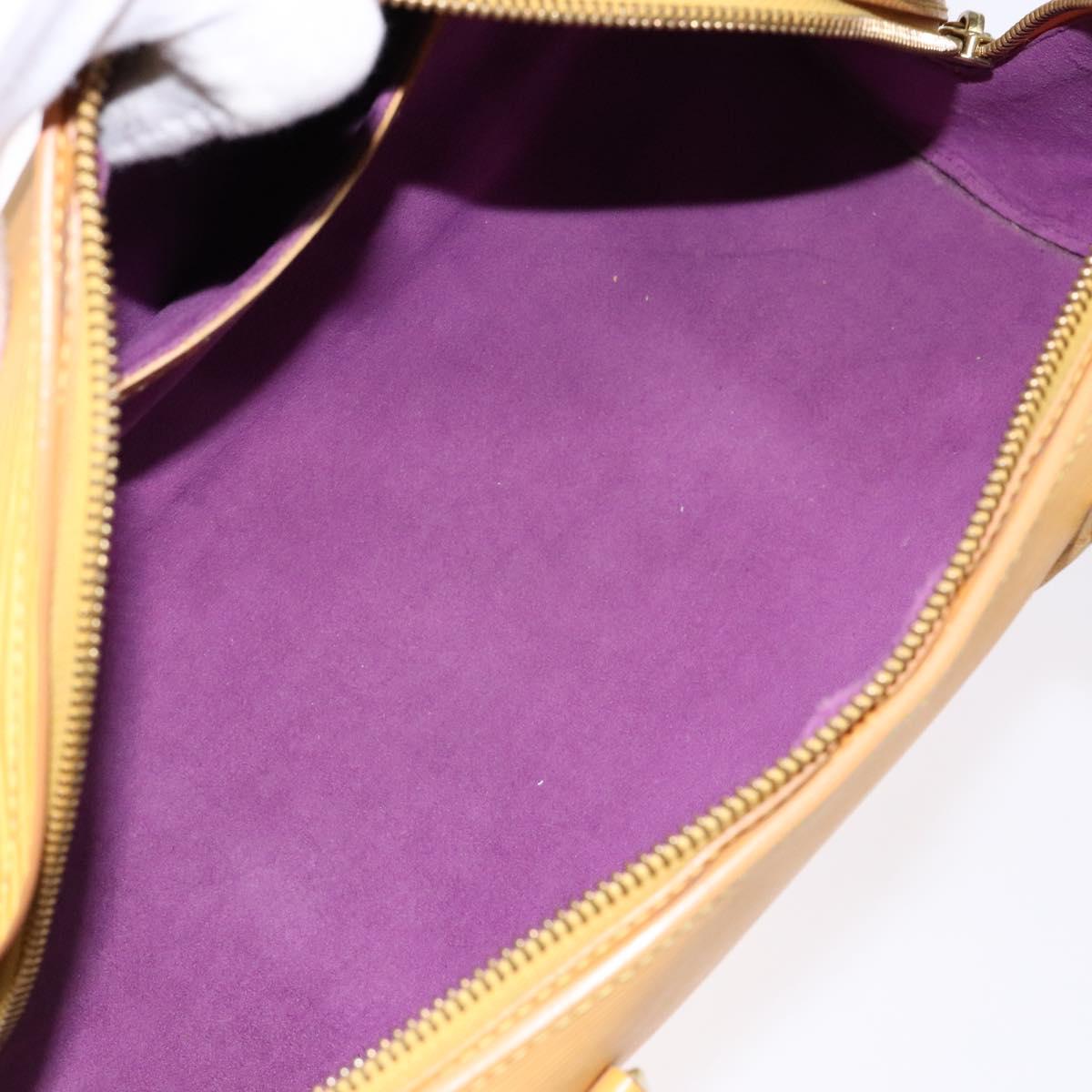 LOUIS VUITTON Epi Soufflot Hand Bag Yellow M52229 LV Auth 140979