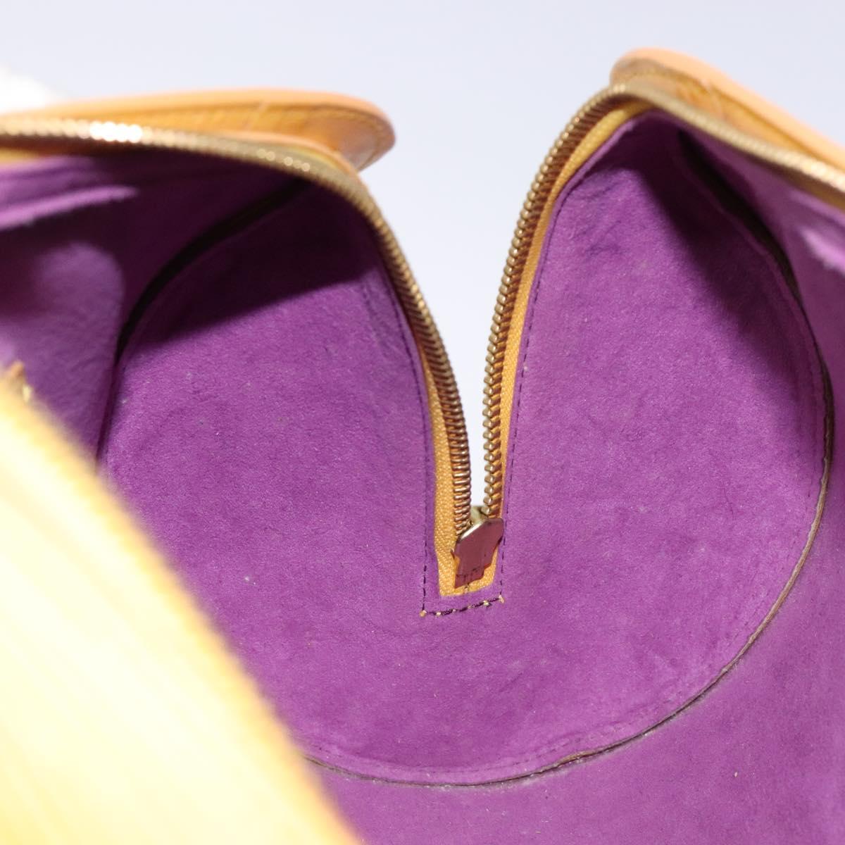 LOUIS VUITTON Epi Soufflot Hand Bag Yellow M52229 LV Auth 140979
