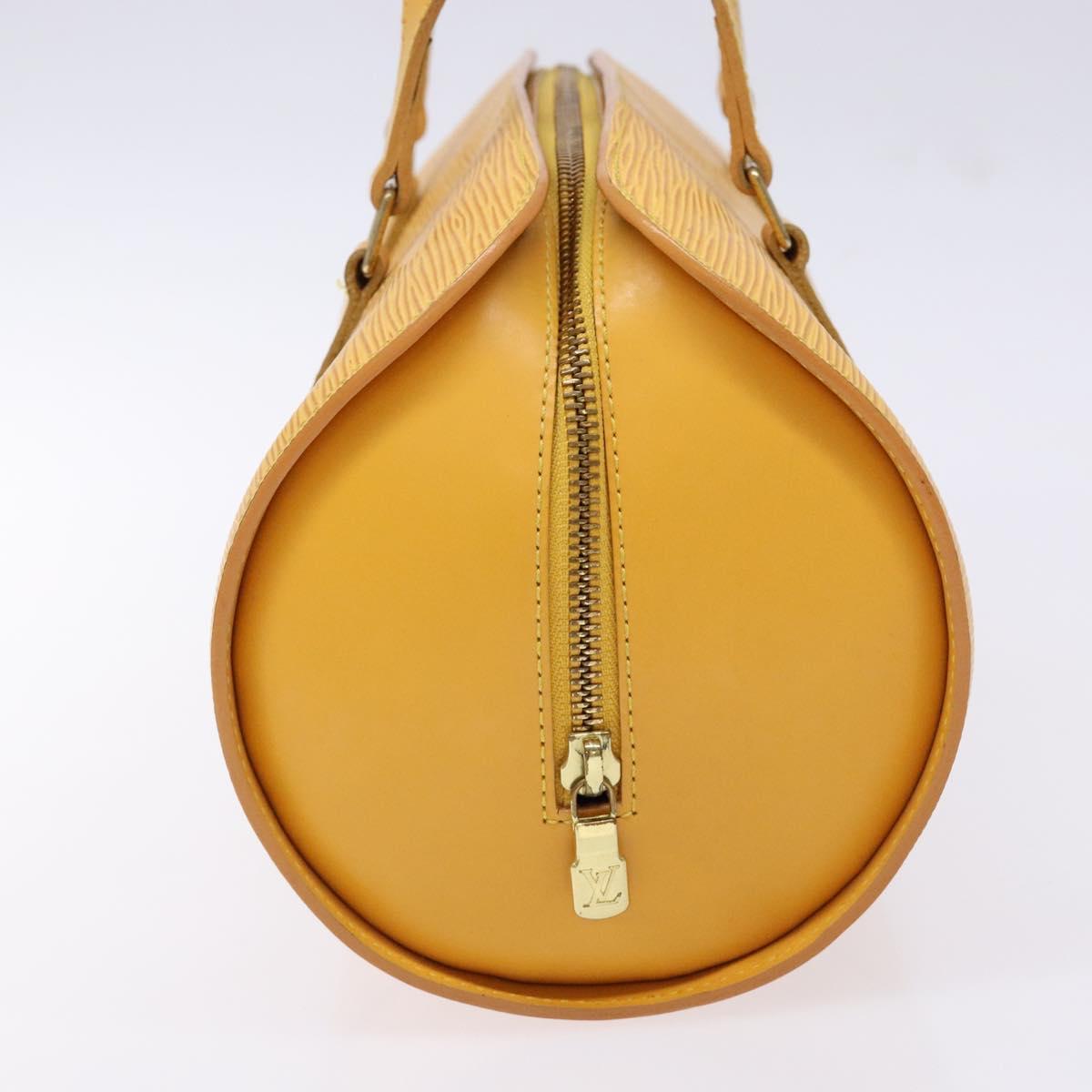 LOUIS VUITTON Epi Soufflot Hand Bag Yellow M52229 LV Auth 140979