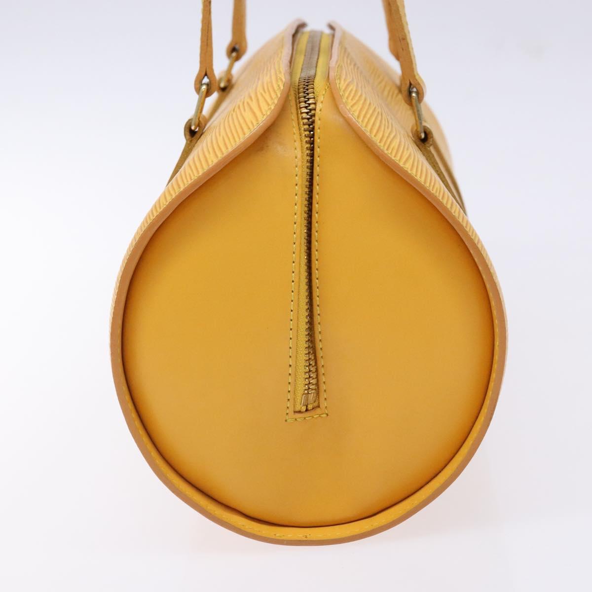 LOUIS VUITTON Epi Soufflot Hand Bag Yellow M52229 LV Auth 140979