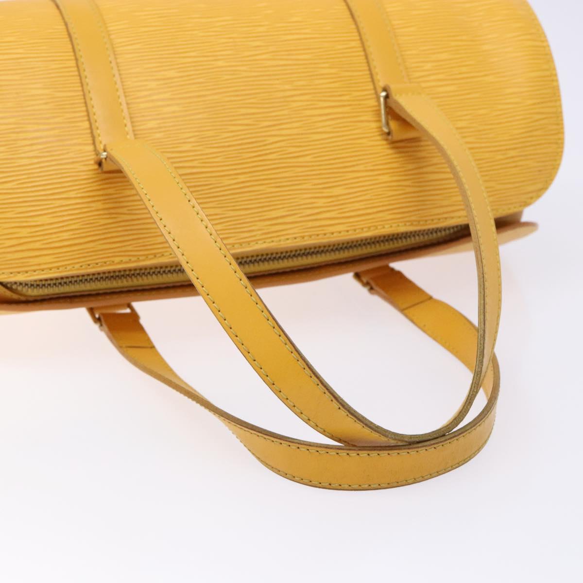 LOUIS VUITTON Epi Soufflot Hand Bag Yellow M52229 LV Auth 140979