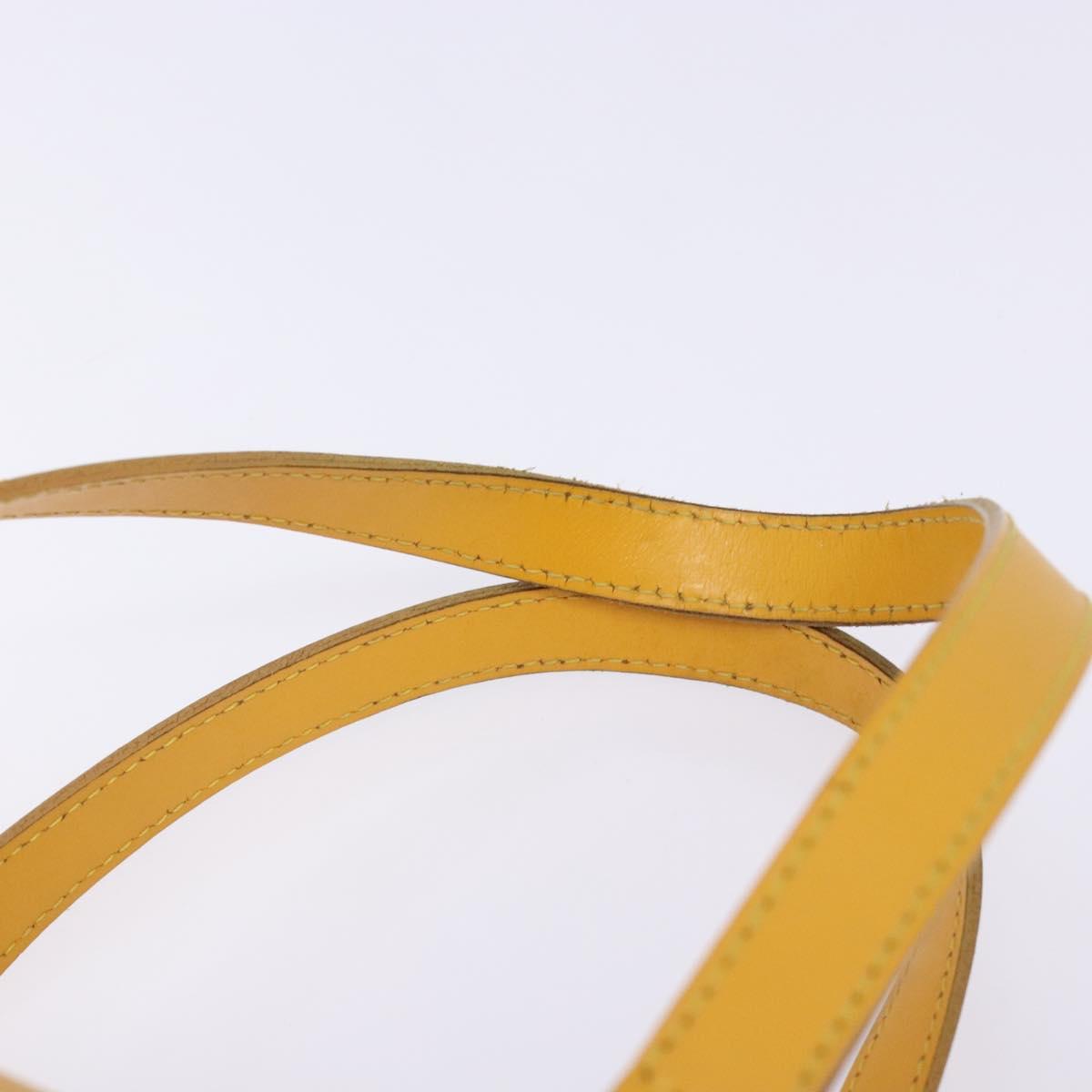 LOUIS VUITTON Epi Soufflot Hand Bag Yellow M52229 LV Auth 140979