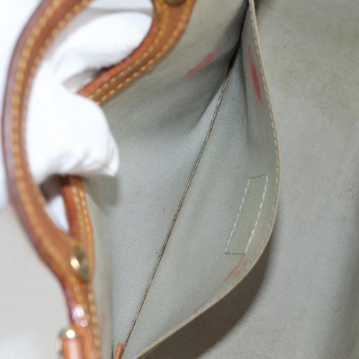 LOUIS VUITTON Monogram Vernis Roxbury Drive Hand Bag Perle M91374 Auth 140981