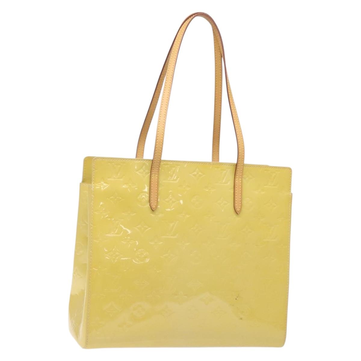 LOUIS VUITTON Monogram Vernis Katarina EW Tote Bag Broncorail M90010 Auth 140982