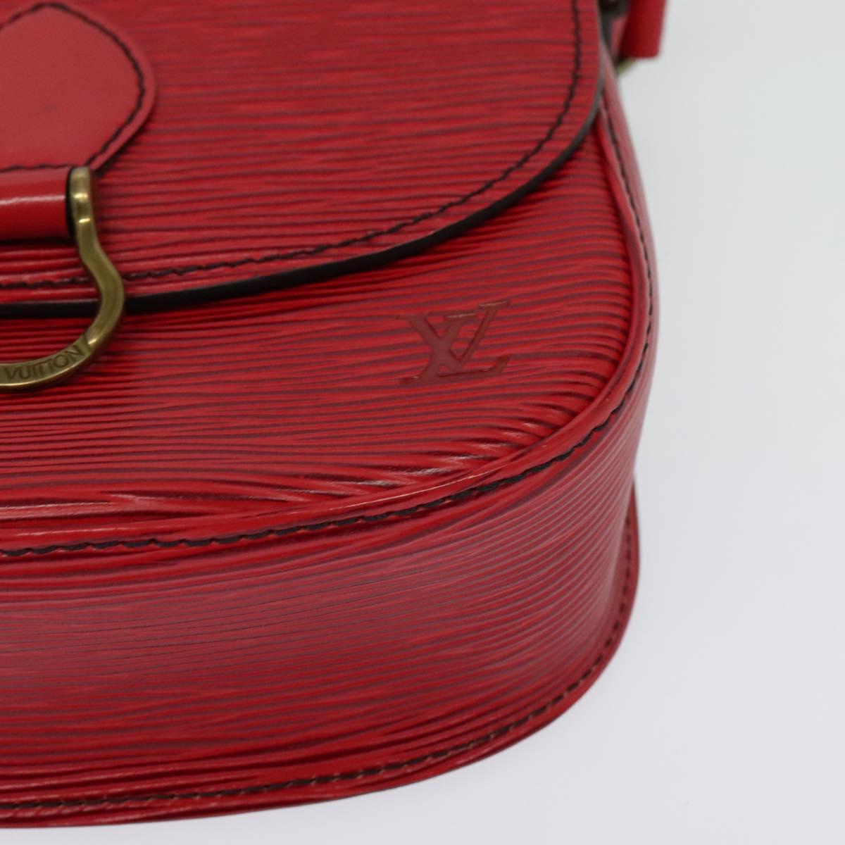 LOUIS VUITTON Epi Saint Cloud PM Shoulder Bag Red M52217 LV Auth 140991