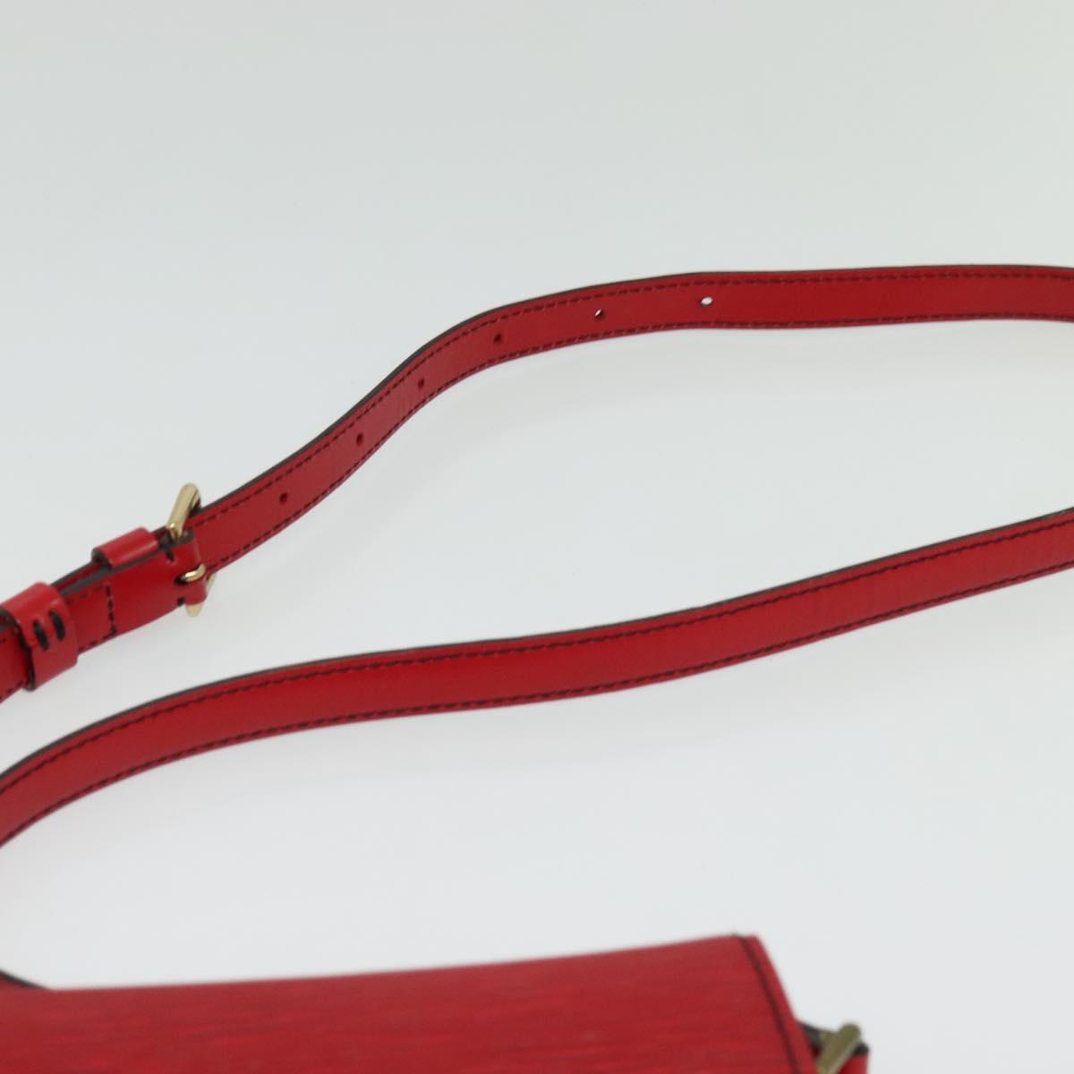 LOUIS VUITTON Epi Saint Cloud PM Shoulder Bag Red M52217 LV Auth 140991