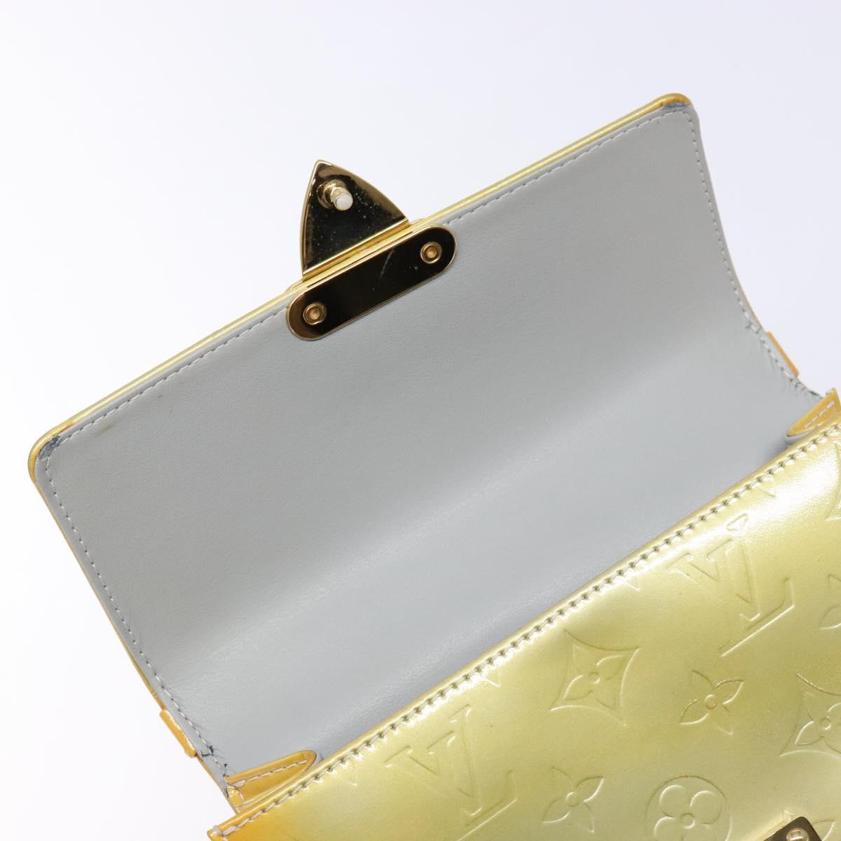 LOUIS VUITTON Monogram Vernis Spring Street Hand Bag Gris M91029 LV Auth 140998