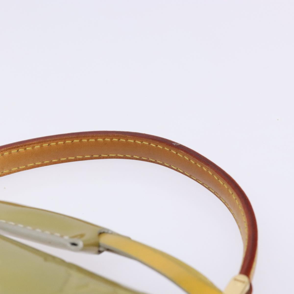 LOUIS VUITTON Monogram Vernis Spring Street Hand Bag Gris M91029 LV Auth 140998