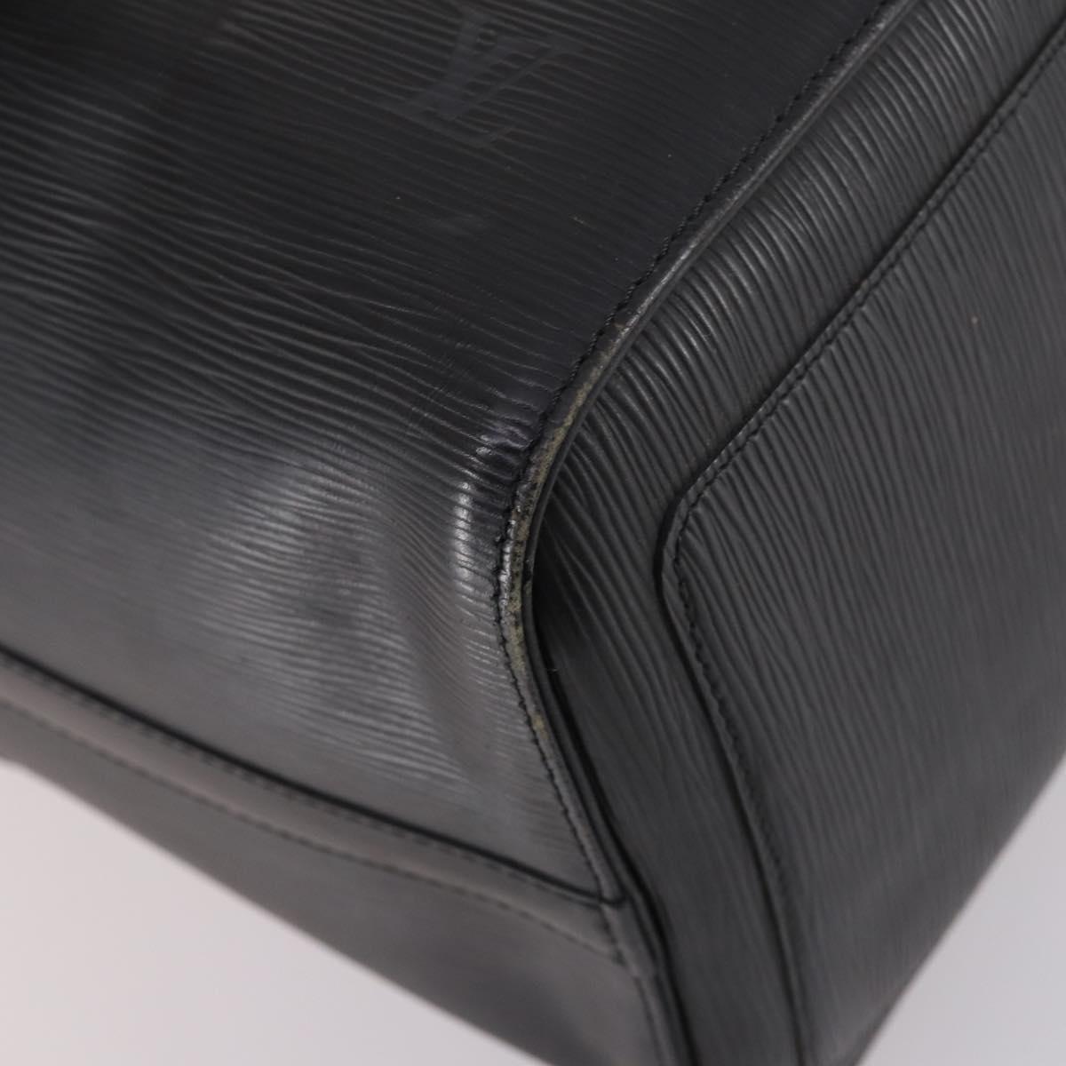 LOUIS VUITTON Epi Keepall 45 Boston Bag Black M42972 LV Auth 141001