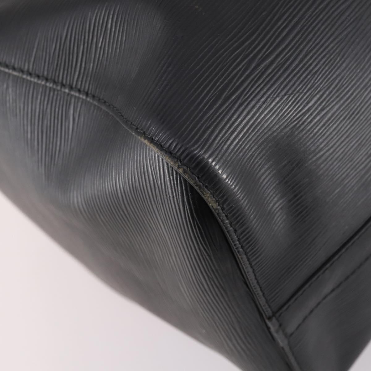 LOUIS VUITTON Epi Keepall 45 Boston Bag Black M42972 LV Auth 141001