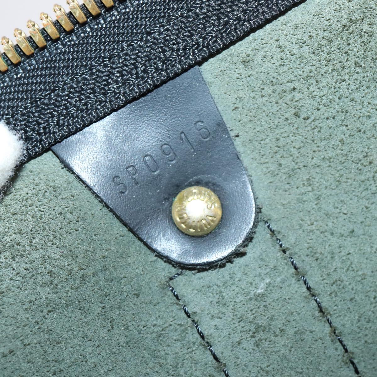 LOUIS VUITTON Epi Keepall 45 Boston Bag Black M42972 LV Auth 141001