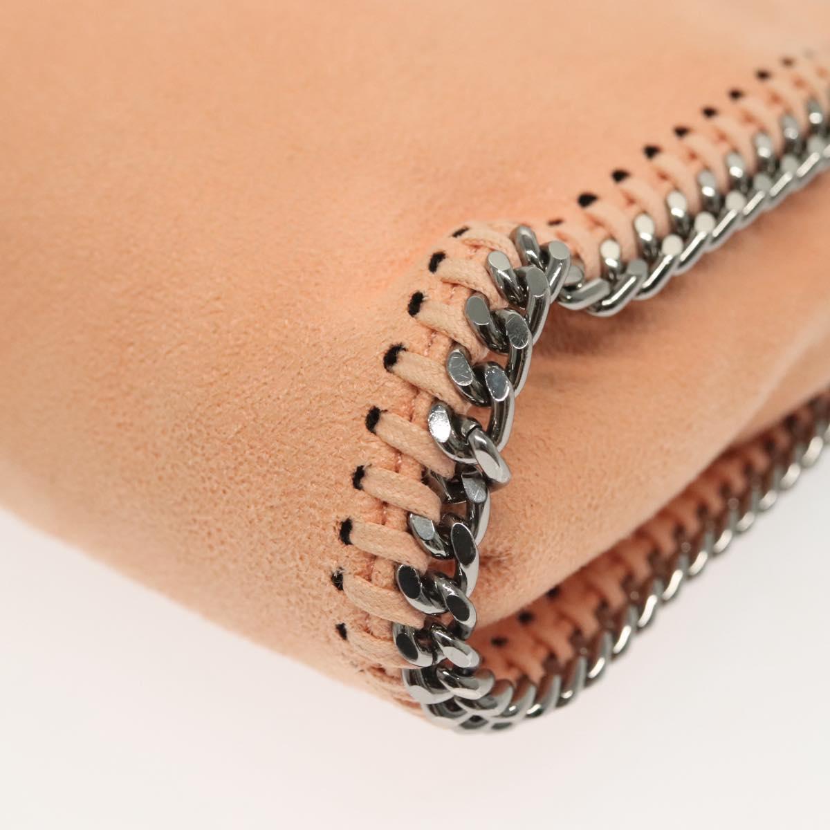 Stella MacCartney Chain Falabella Mini Bag Suede Pink 391698 Auth 141004A