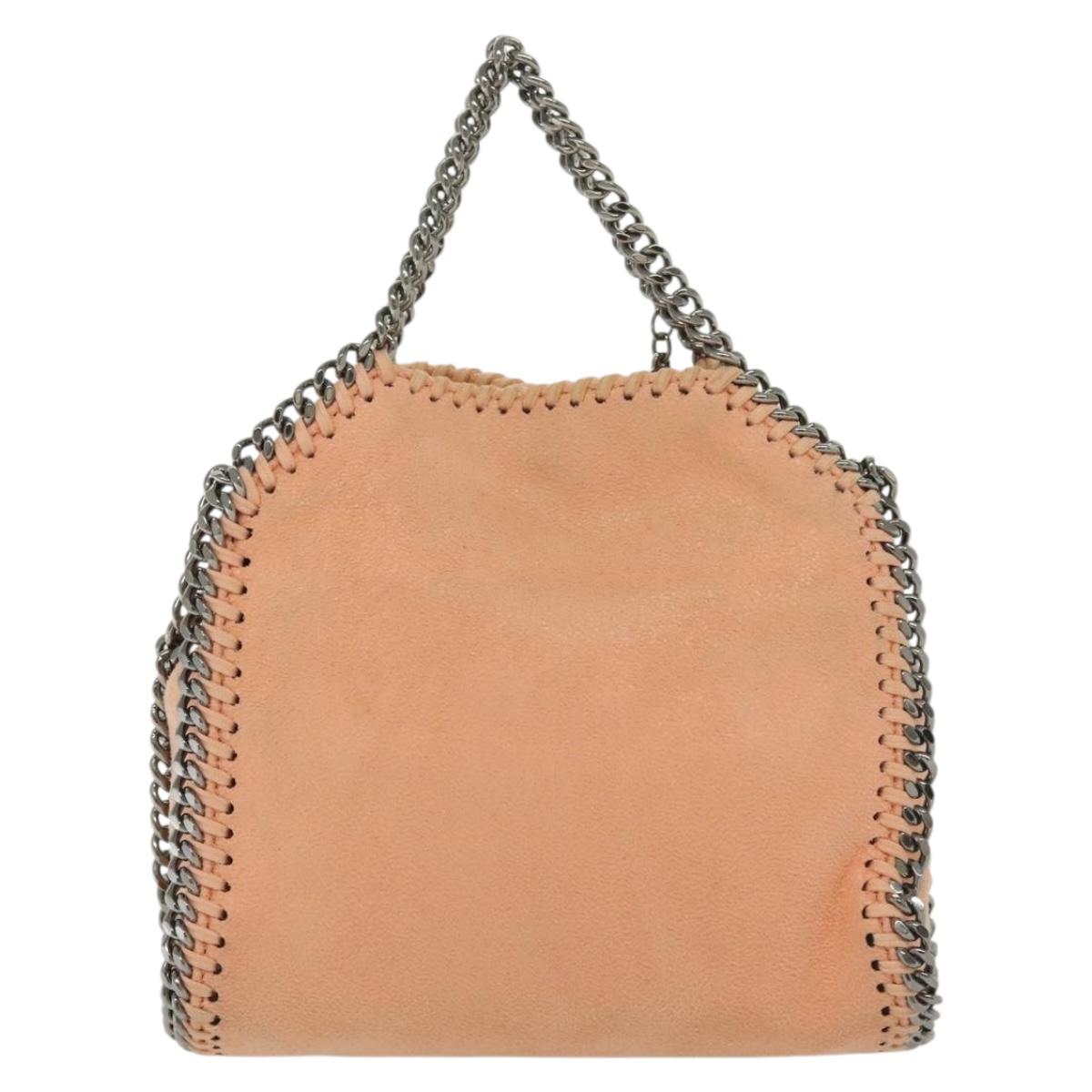 Stella MacCartney Chain Falabella Mini Bag Suede Pink 391698 Auth 141004A