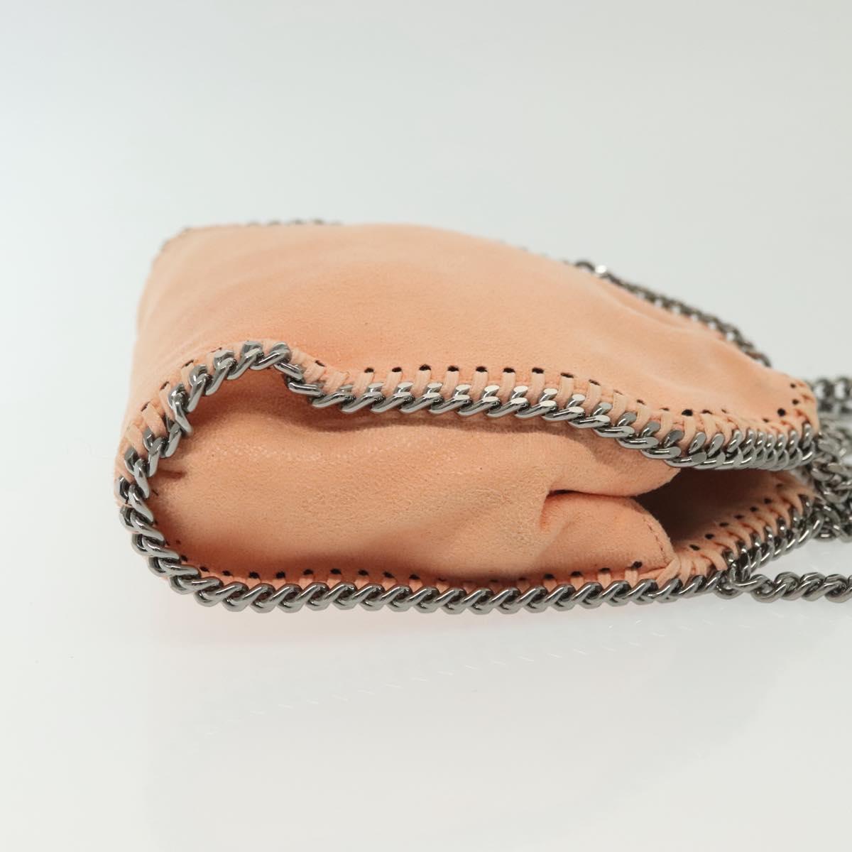 Stella MacCartney Chain Falabella Mini Bag Suede Pink 391698 Auth 141004A