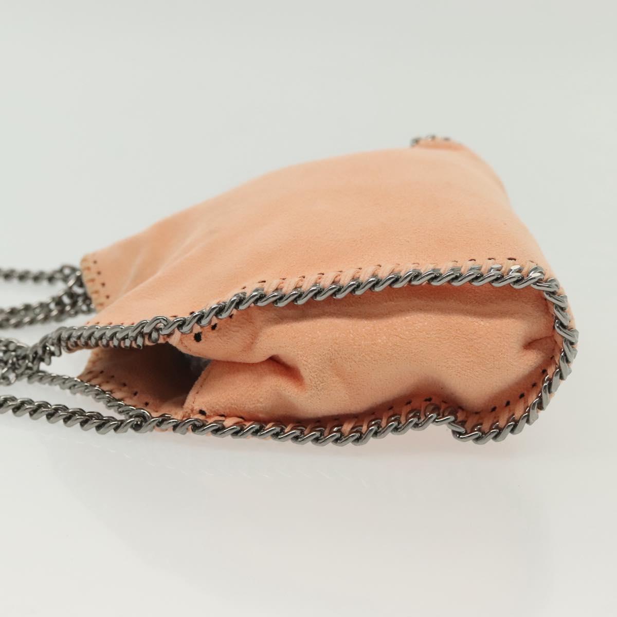 Stella MacCartney Chain Falabella Mini Bag Suede Pink 391698 Auth 141004A