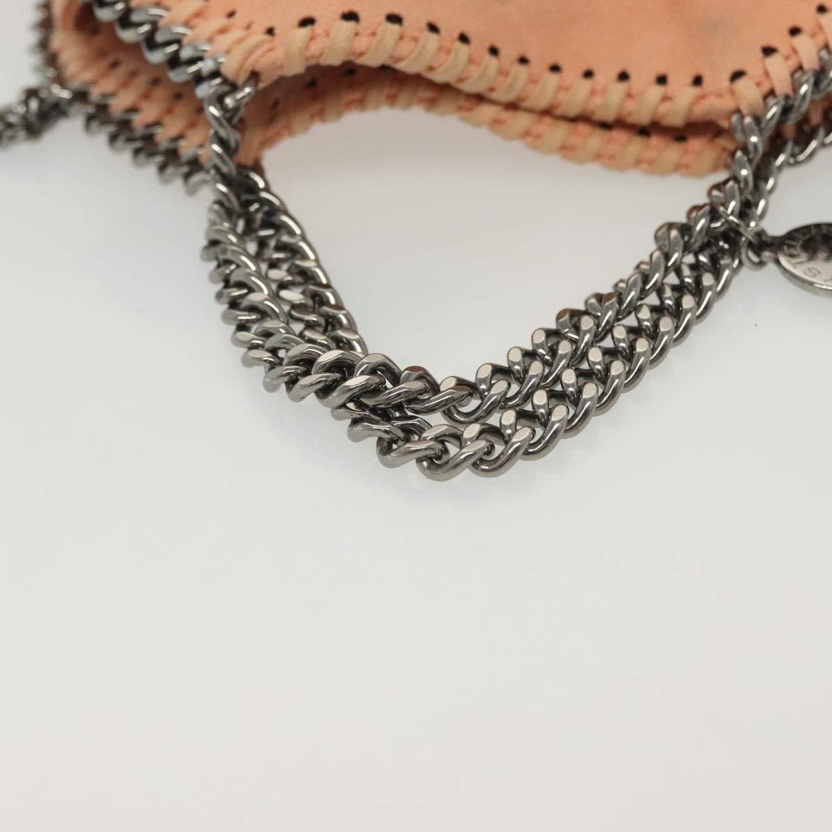 Stella MacCartney Chain Falabella Mini Bag Suede Pink 391698 Auth 141004A