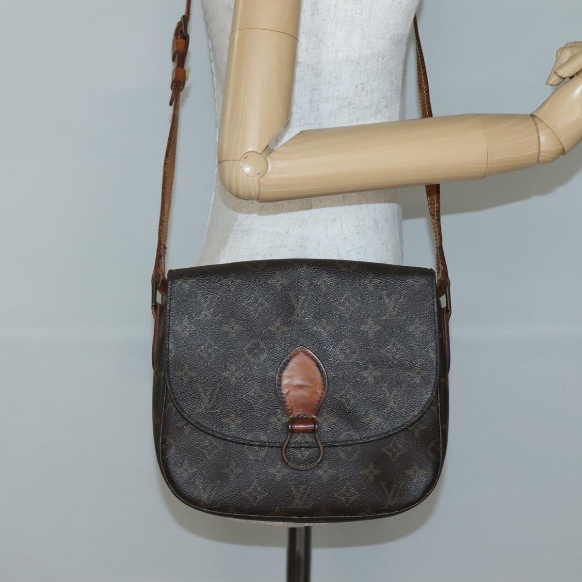 LOUIS VUITTON Monogram Saint Cloud GM Shoulder Bag M51242 LV Auth 141016