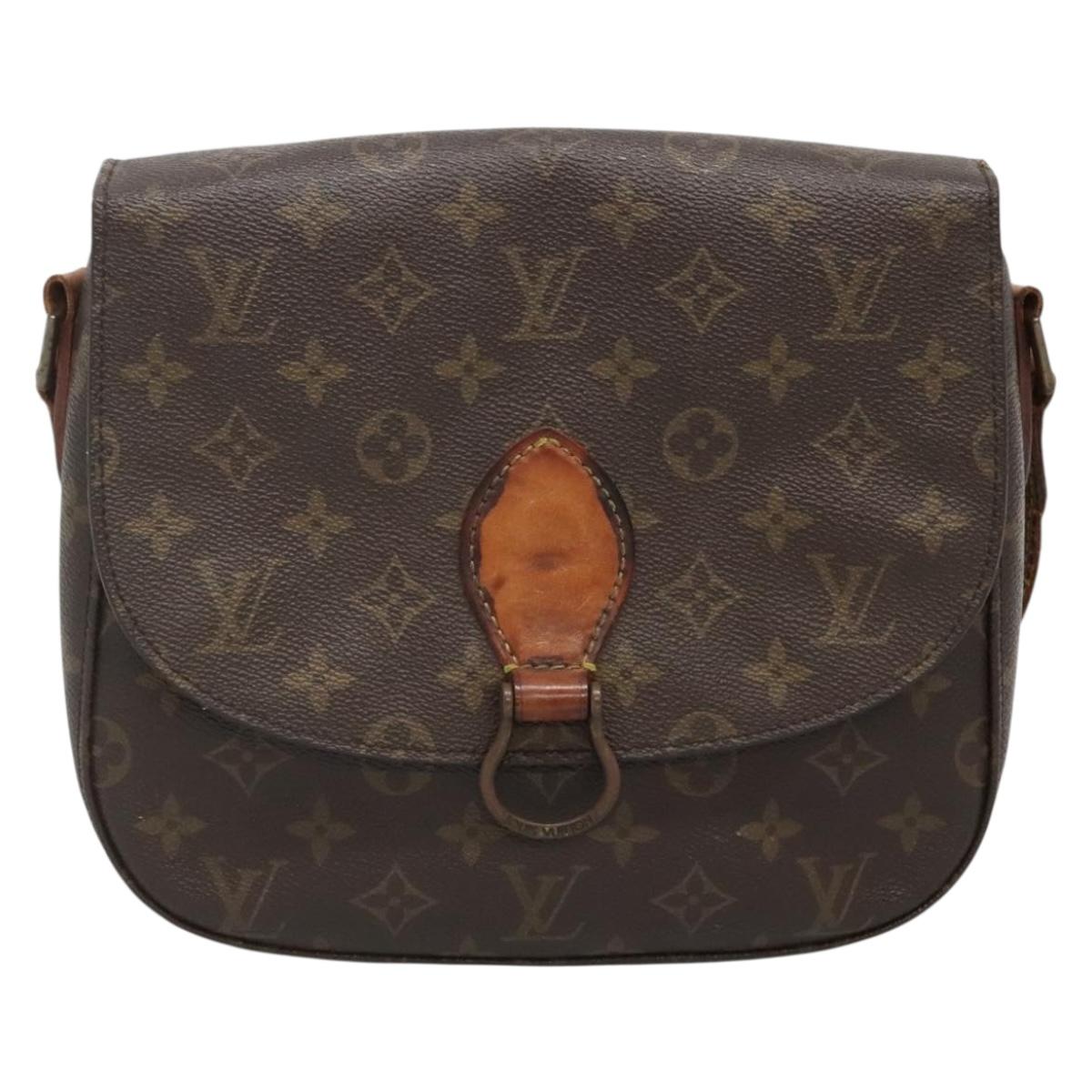 LOUIS VUITTON Monogram Saint Cloud GM Shoulder Bag M51242 LV Auth 141016
