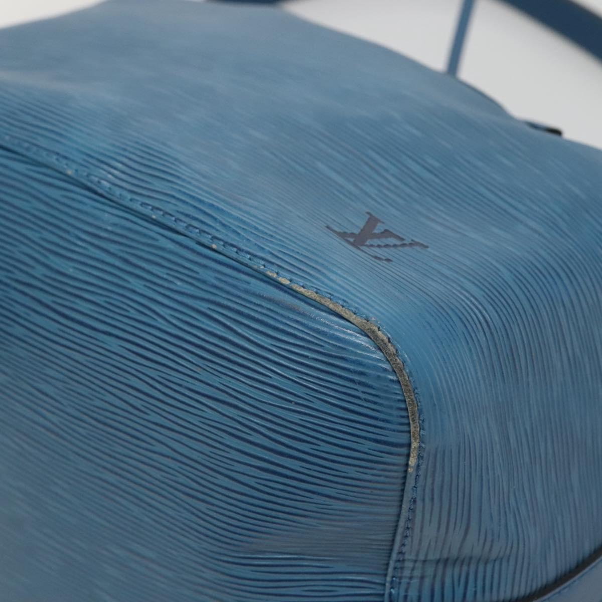 LOUIS VUITTON Epi Petit Noe Shoulder Bag Blue M44105 LV Auth 141022