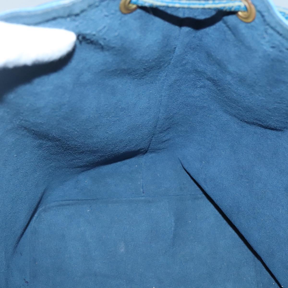 LOUIS VUITTON Epi Petit Noe Shoulder Bag Blue M44105 LV Auth 141022