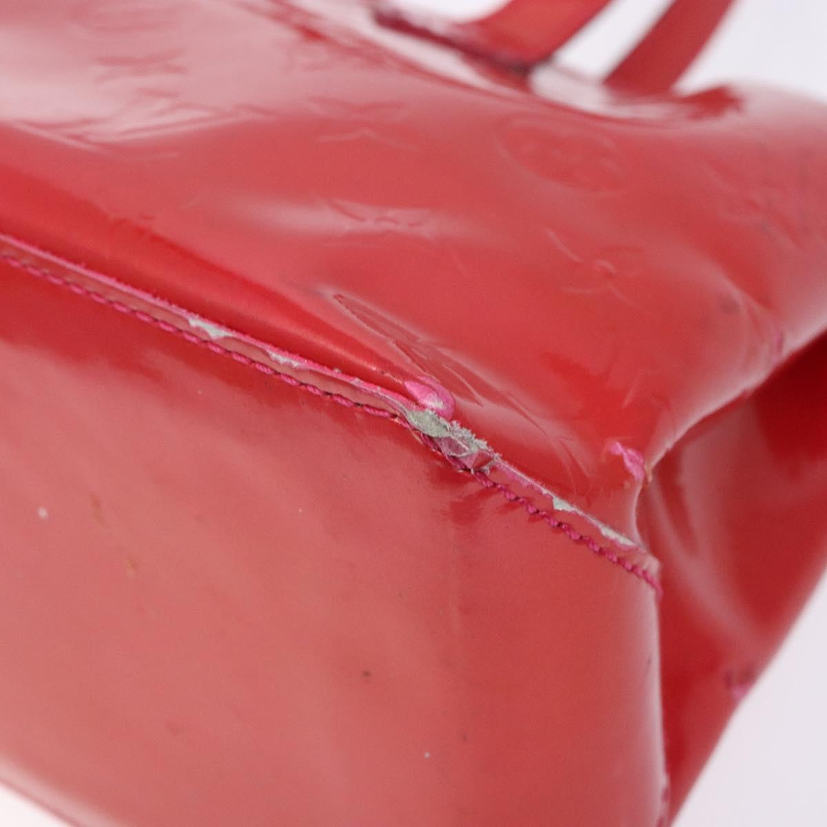 LOUIS VUITTON Monogram Vernis Wilshire PM Hand Bag Rose Pop M93643 Auth 141044