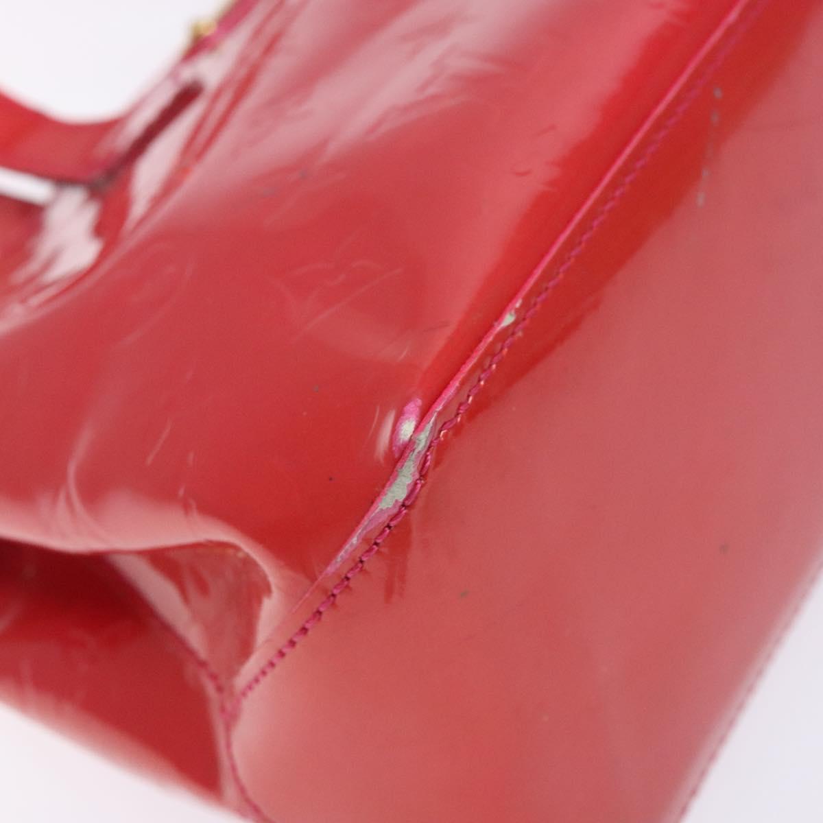 LOUIS VUITTON Monogram Vernis Wilshire PM Hand Bag Rose Pop M93643 Auth 141044