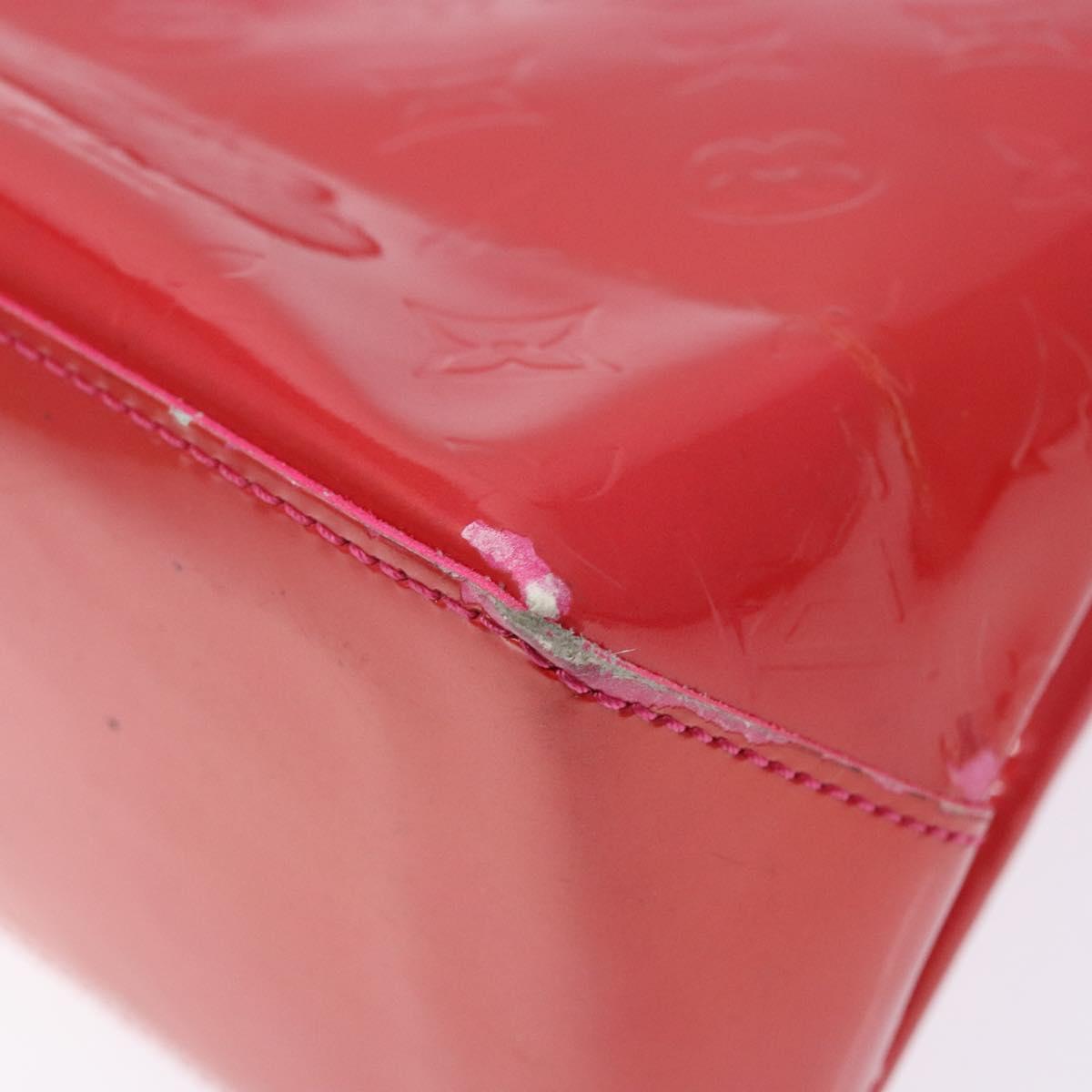 LOUIS VUITTON Monogram Vernis Wilshire PM Hand Bag Rose Pop M93643 Auth 141044