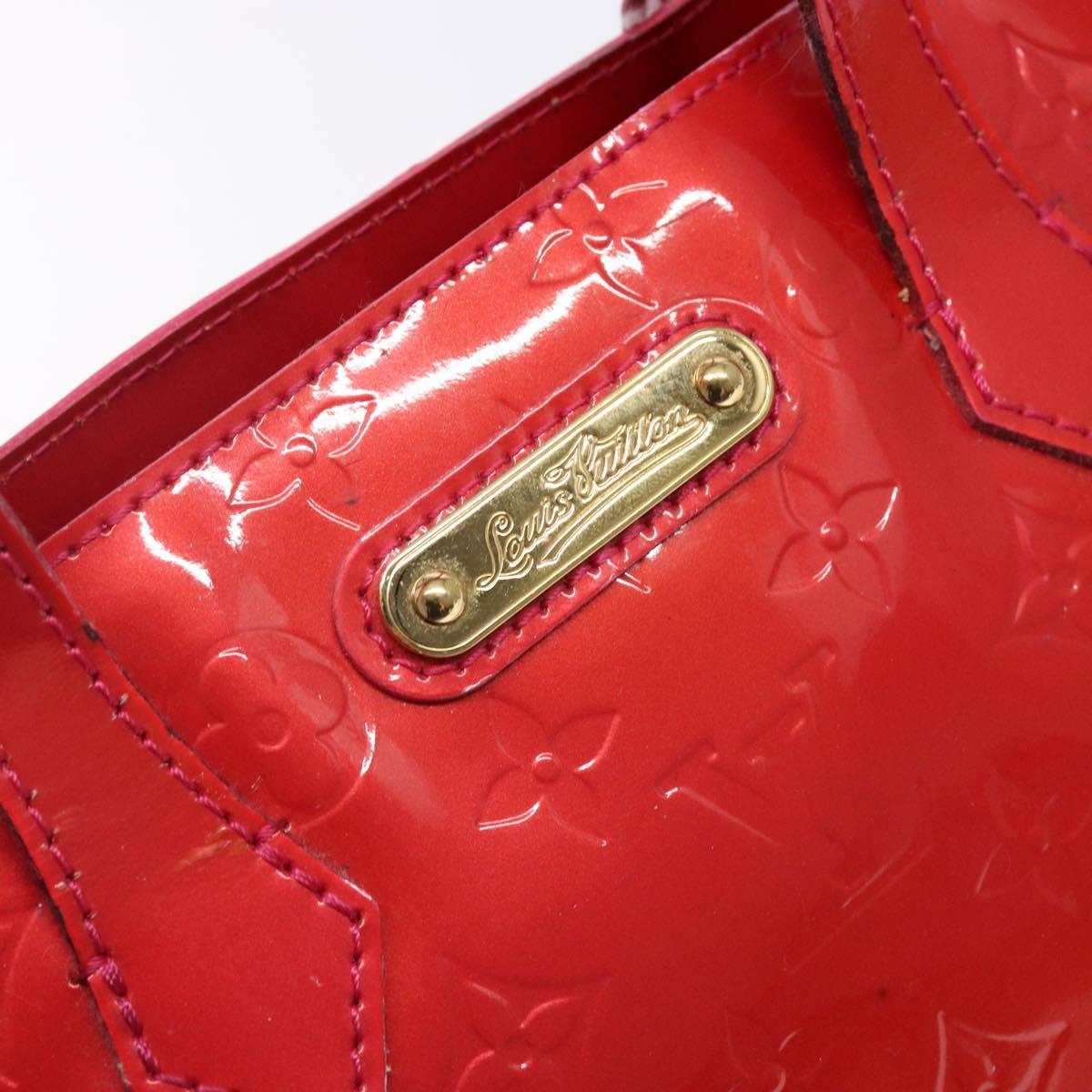 LOUIS VUITTON Monogram Vernis Wilshire PM Hand Bag Rose Pop M93643 Auth 141044