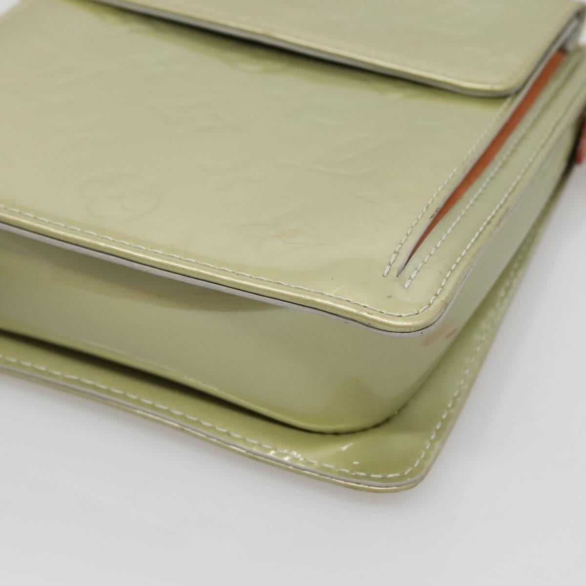 LOUIS VUITTON Monogram Vernis Motto Accessory Pouch Gris M91030 LV Auth 141045