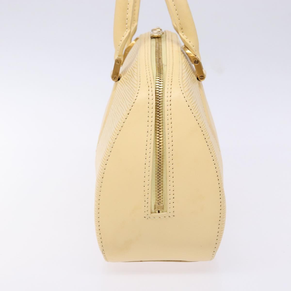 LOUIS VUITTON Epi jasmine Hand Bag Cream M5208A LV Auth 141063