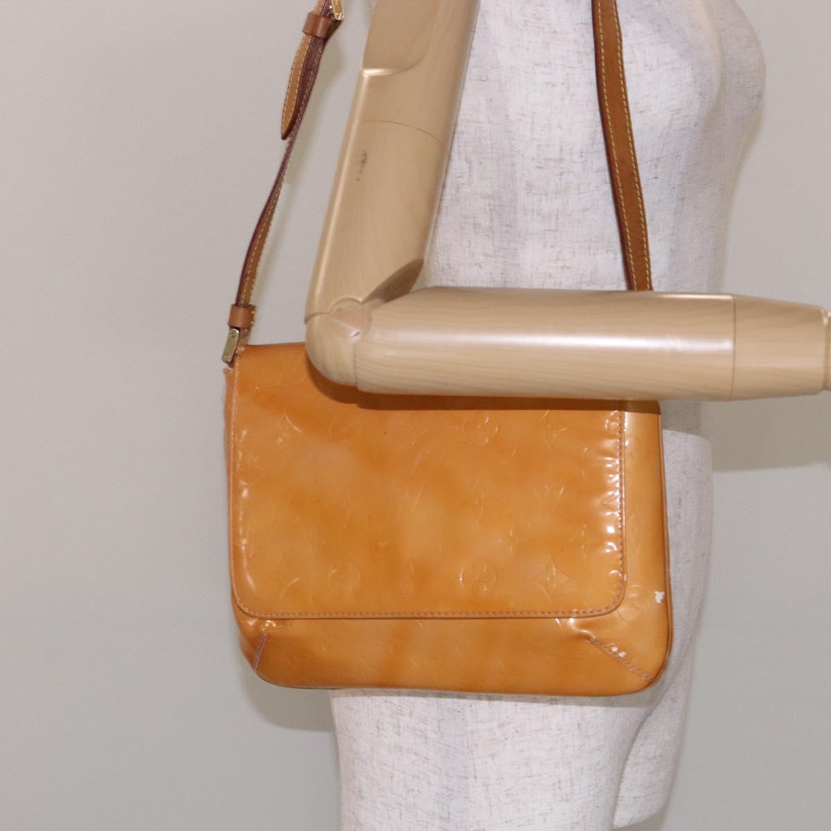 LOUIS VUITTON Vernis Thompson Street Bag Marshmallow Pink M91070 LV Auth 141078