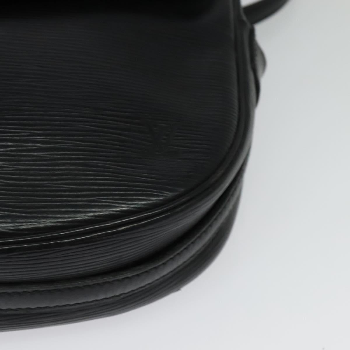 LOUIS VUITTON Epi Jeune Fille MM Shoulder Bag Black M52152 LV Auth 141082