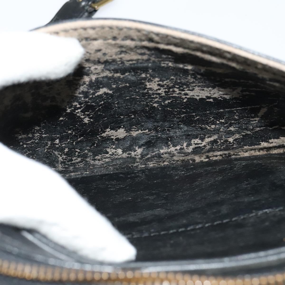 LOUIS VUITTON Epi Jeune Fille MM Shoulder Bag Black M52152 LV Auth 141082