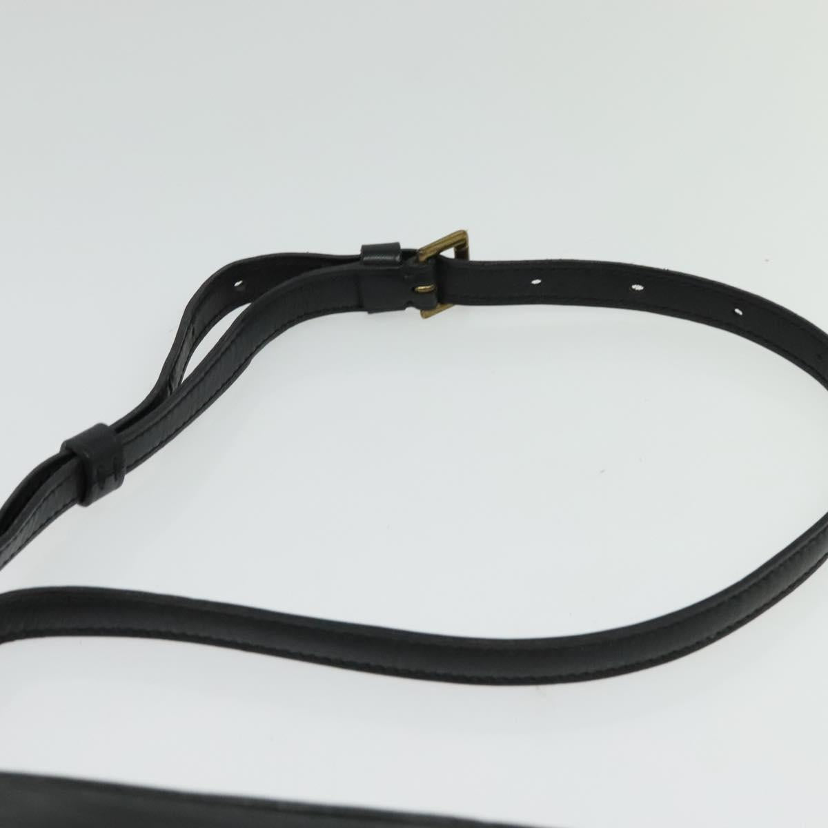 LOUIS VUITTON Epi Jeune Fille MM Shoulder Bag Black M52152 LV Auth 141082