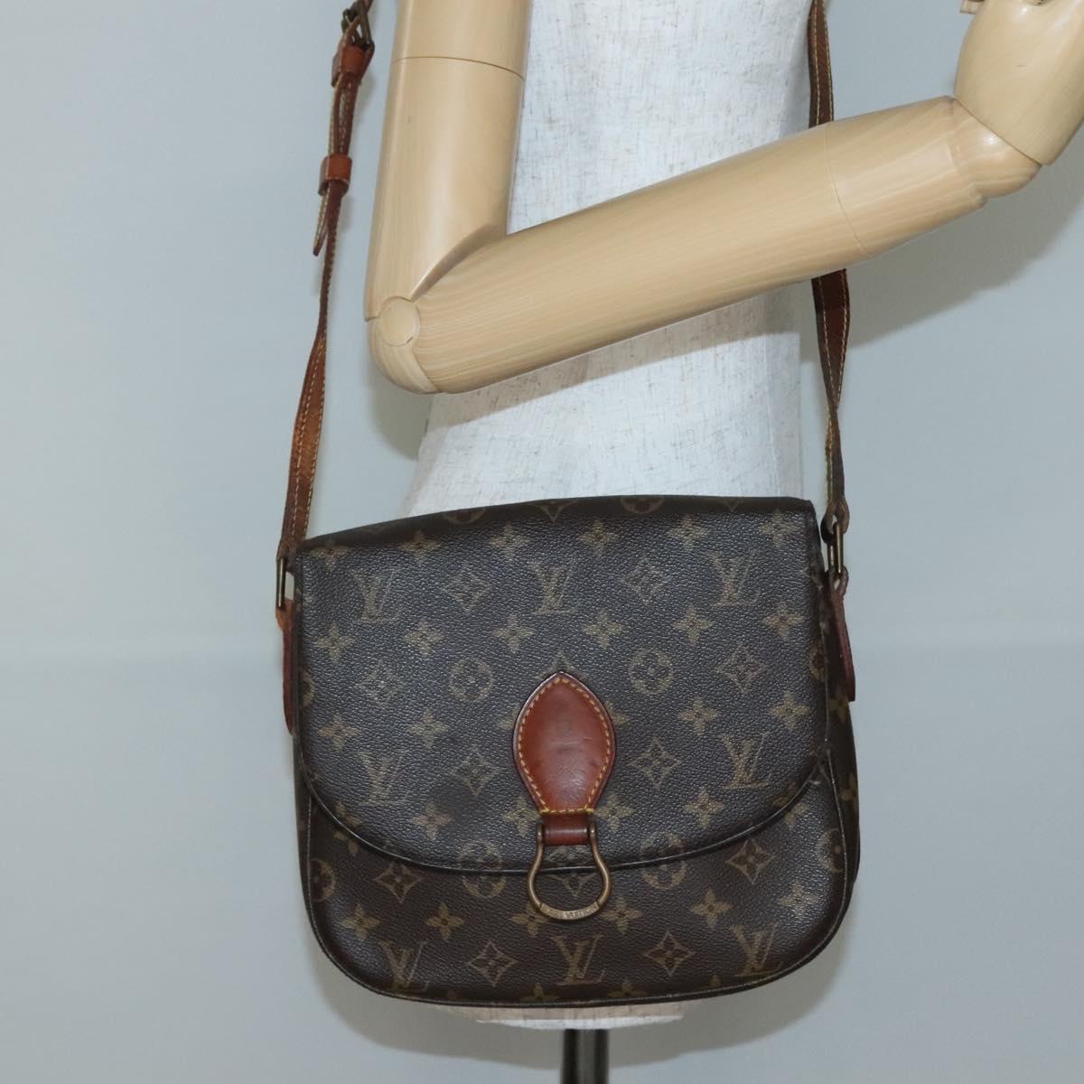 LOUIS VUITTON Monogram Monogram Saint Cloud GM Shoulder Bag M51242 Auth 141085