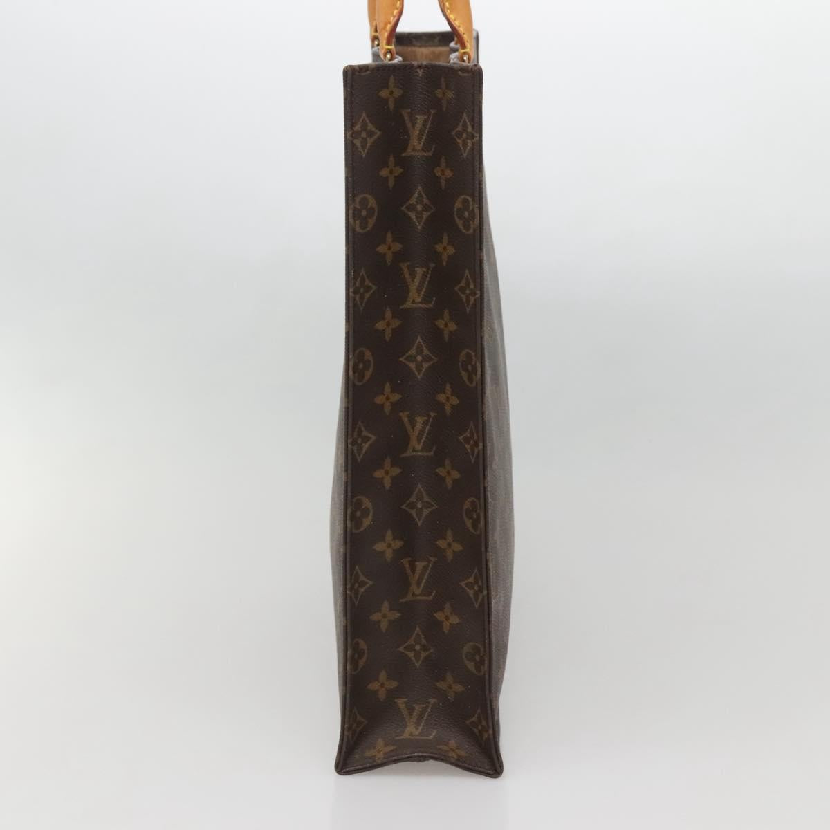 LOUIS VUITTON Monogram Sac Plat Hand Bag M51140 LV Auth 141088