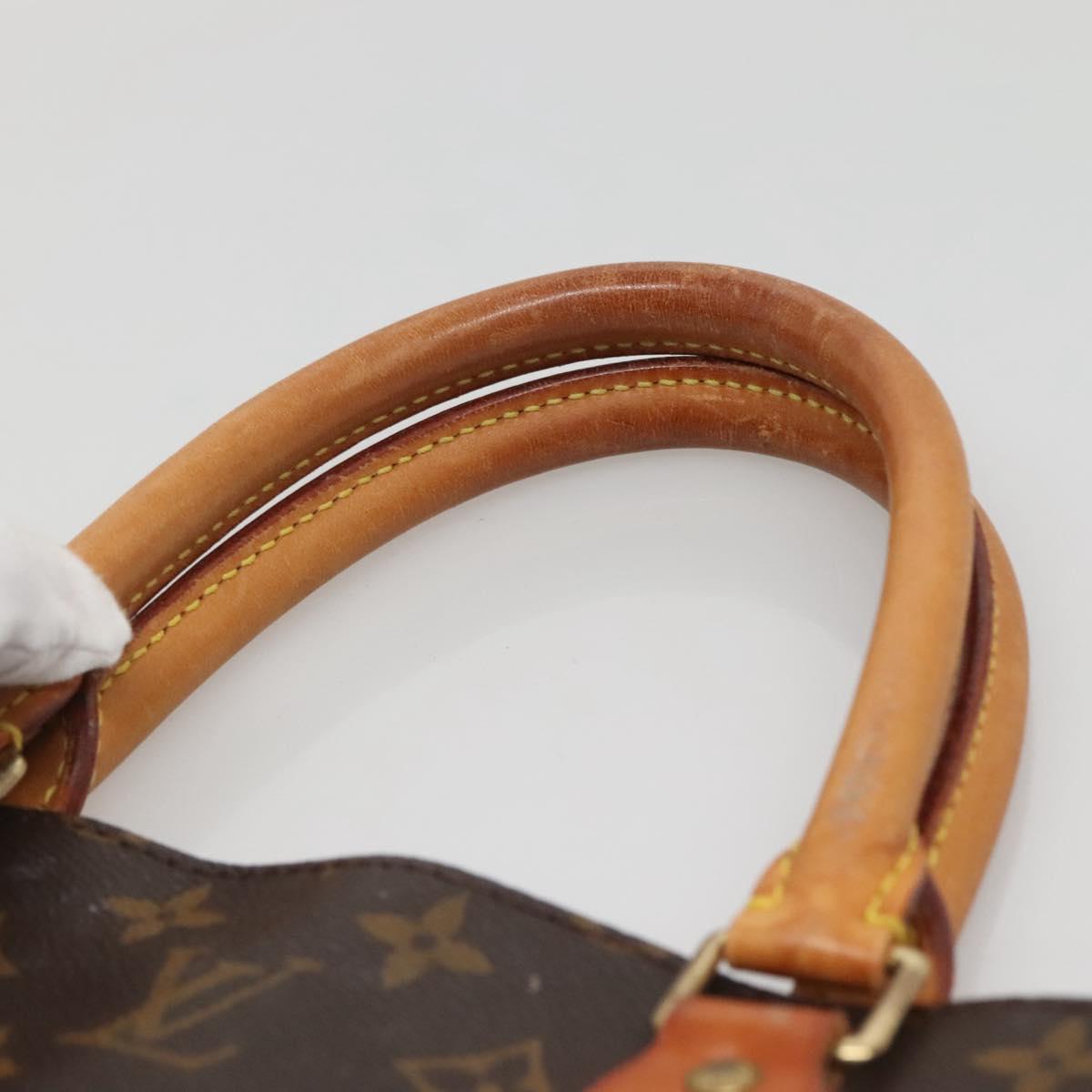 LOUIS VUITTON Monogram Sac Plat Hand Bag M51140 LV Auth 141088