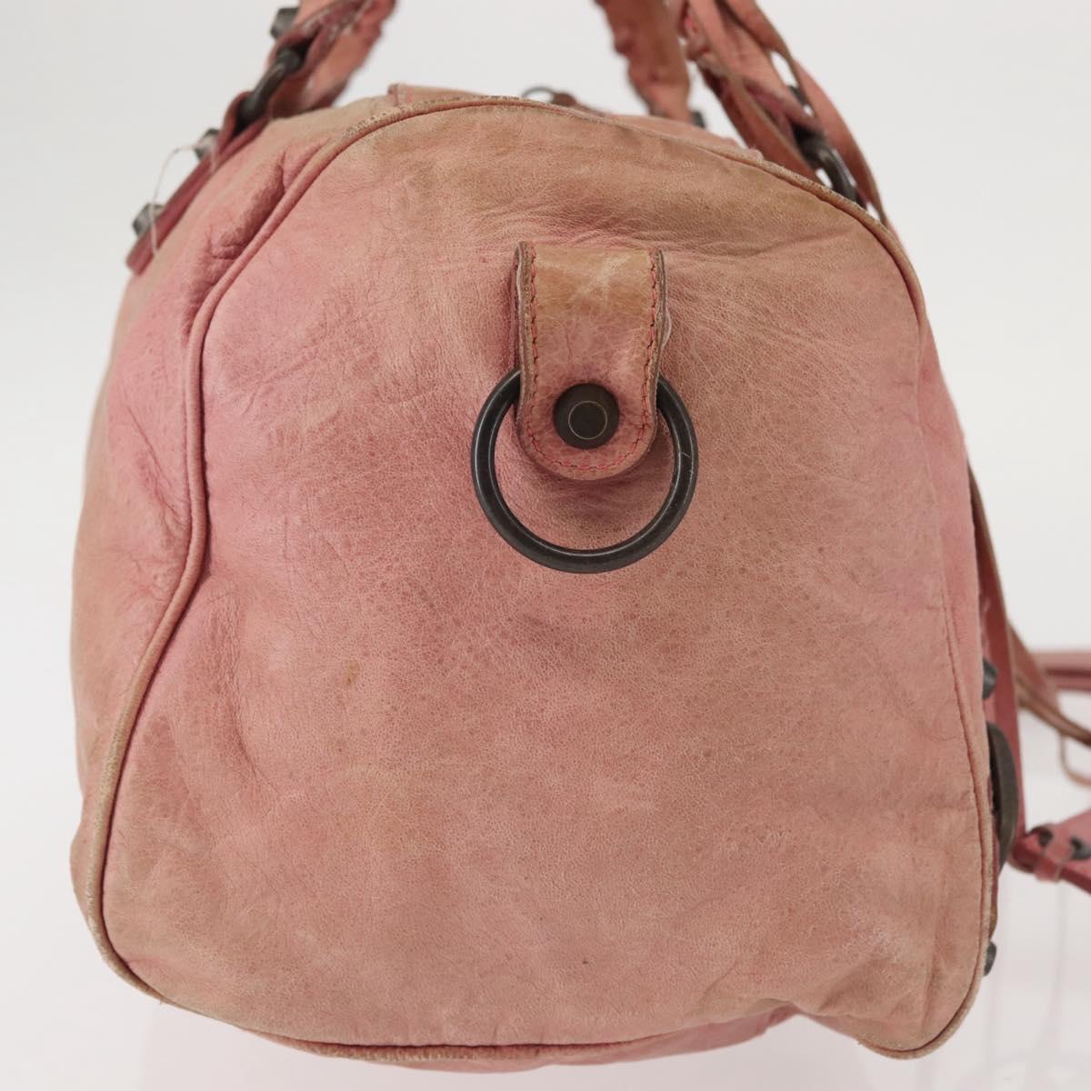 BALENCIAGA The Twiggy Hand Bag Leather 2way Pink 128523 Auth 141093