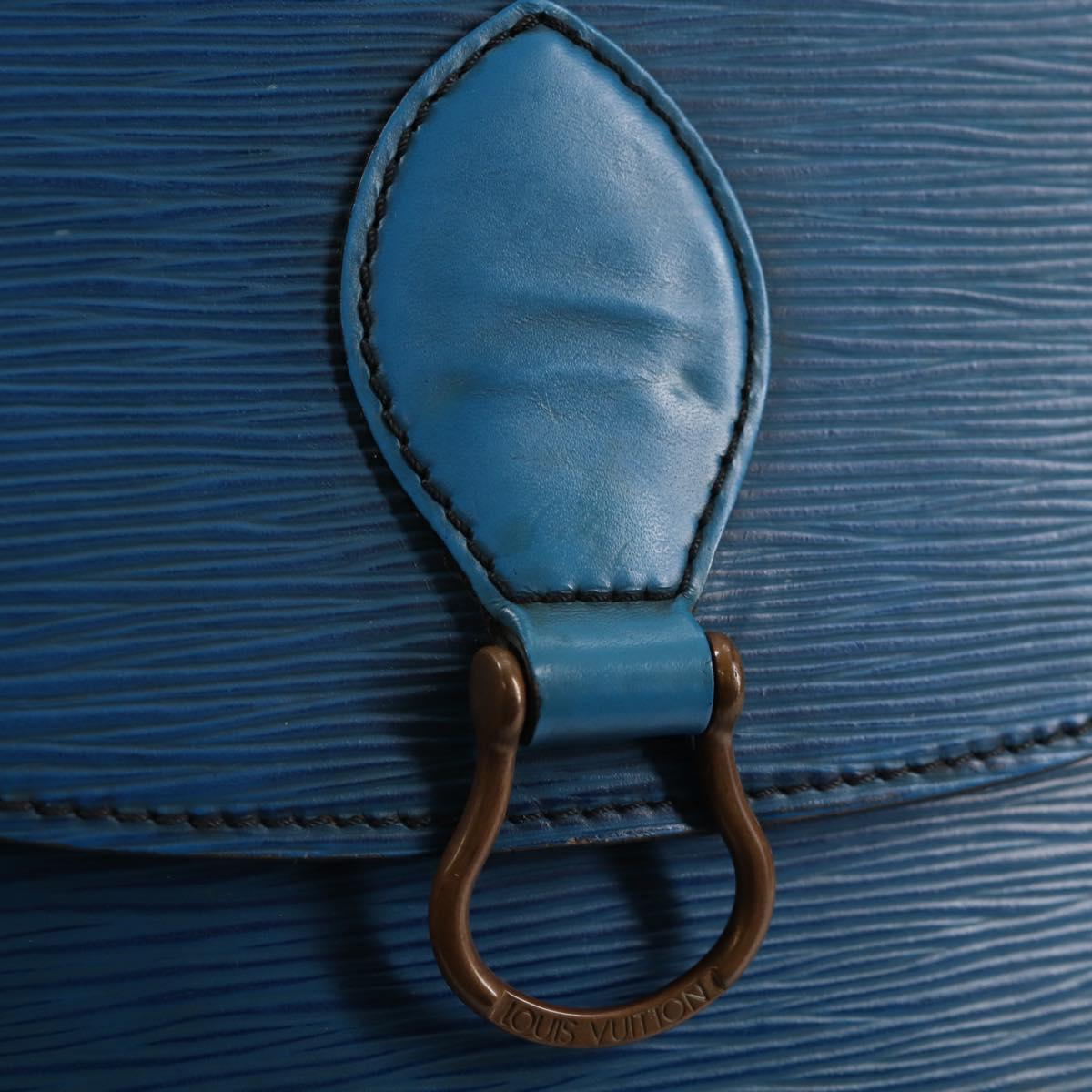 LOUIS VUITTON Epi Saint Cloud GM Shoulder Bag Toledo Blue M52195 LV Auth 141111