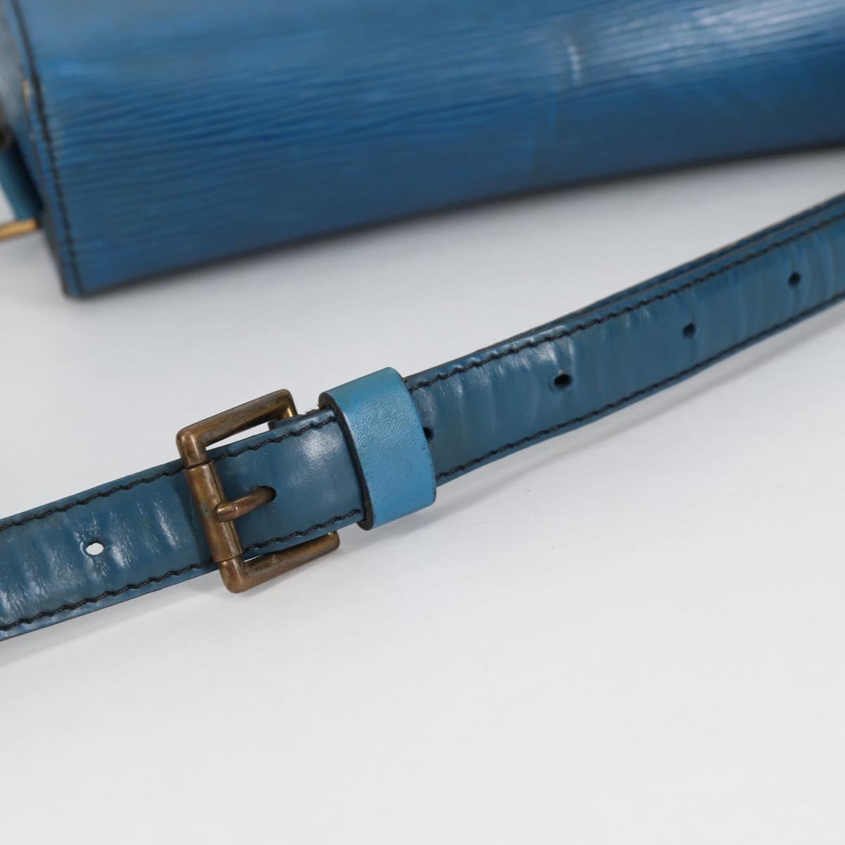 LOUIS VUITTON Epi Saint Cloud GM Shoulder Bag Toledo Blue M52195 LV Auth 141111