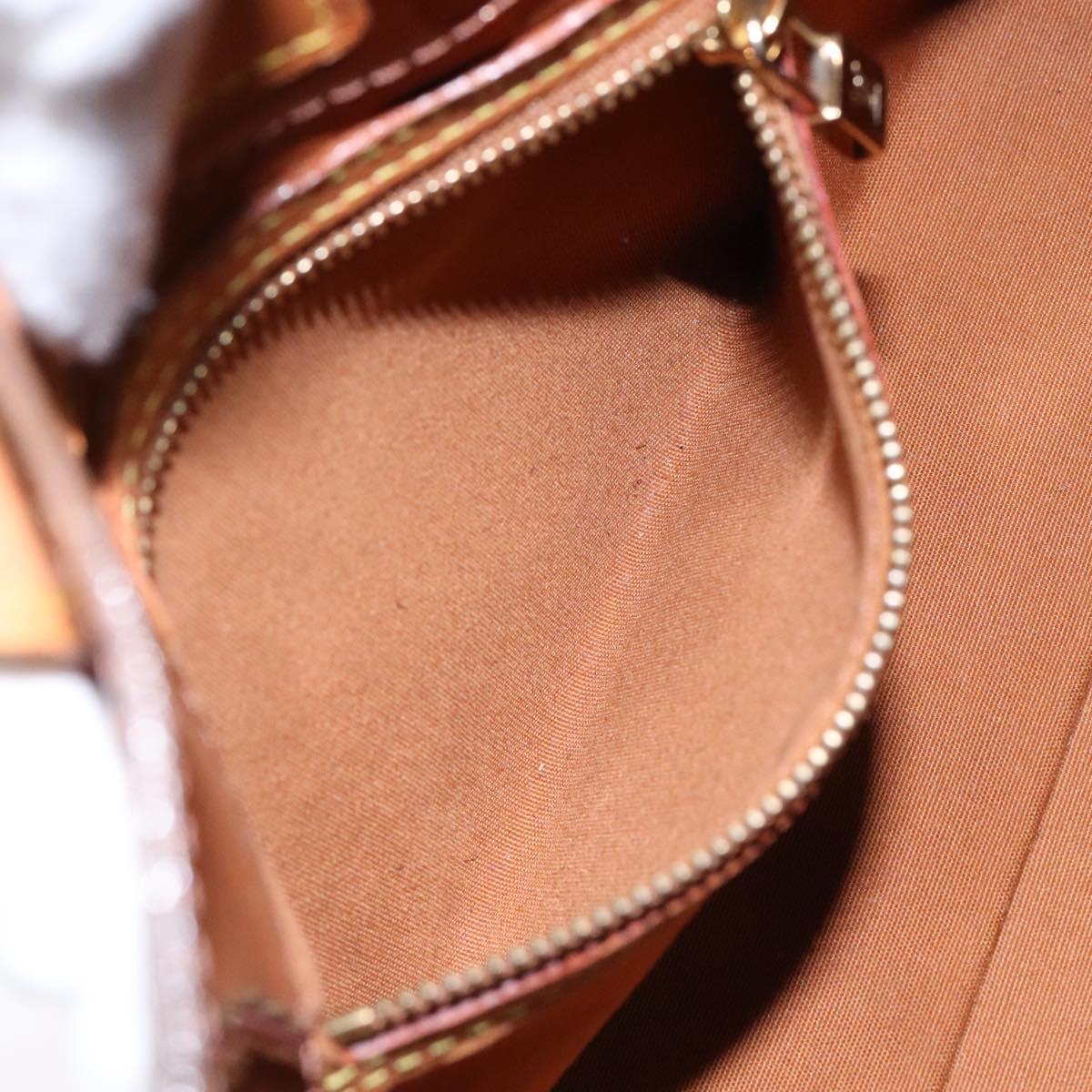 LOUIS VUITTON Monogram Vernis Reade PM Hand Bag Bronze M91146 LV Auth 141113